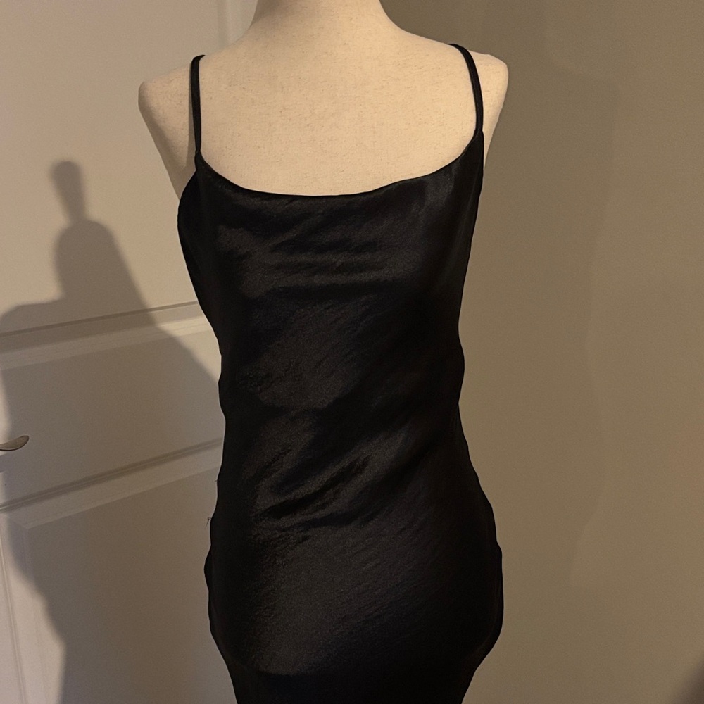 ASOS Black Satin Evening Dress